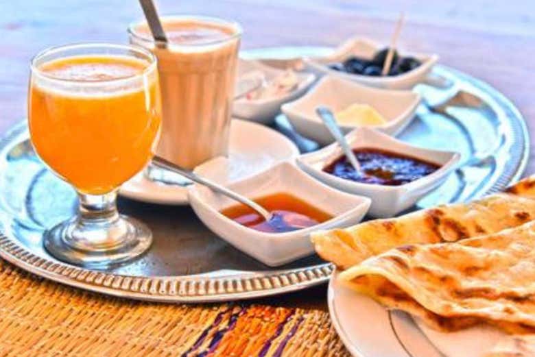 Enjoy a traditional Moroccan breakfast