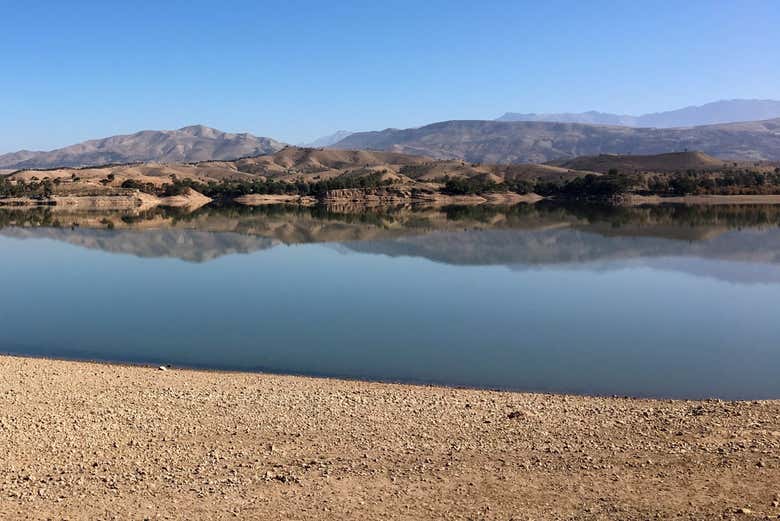 Lalla Takerkoust Lake in the Imlil Valley