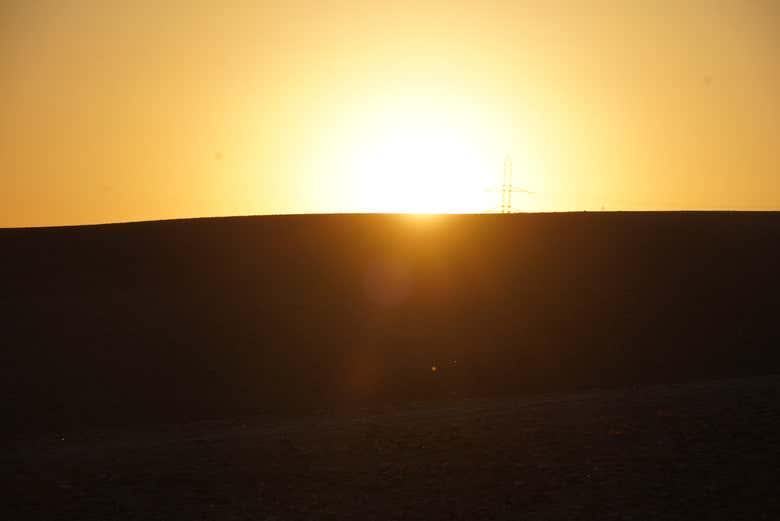Golden hour at Agafay Desert
