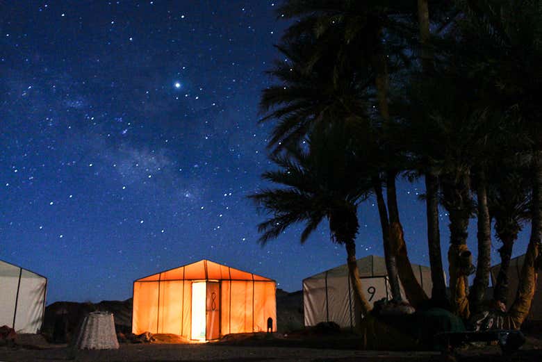 Spending the night in the desert