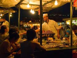 Man selling snails in Jemaa el Fna