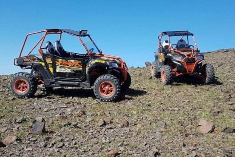 Buggy vehicles in the High Atlas mountains